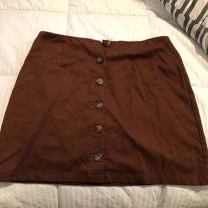 Cocoa Brown Mini Skirt